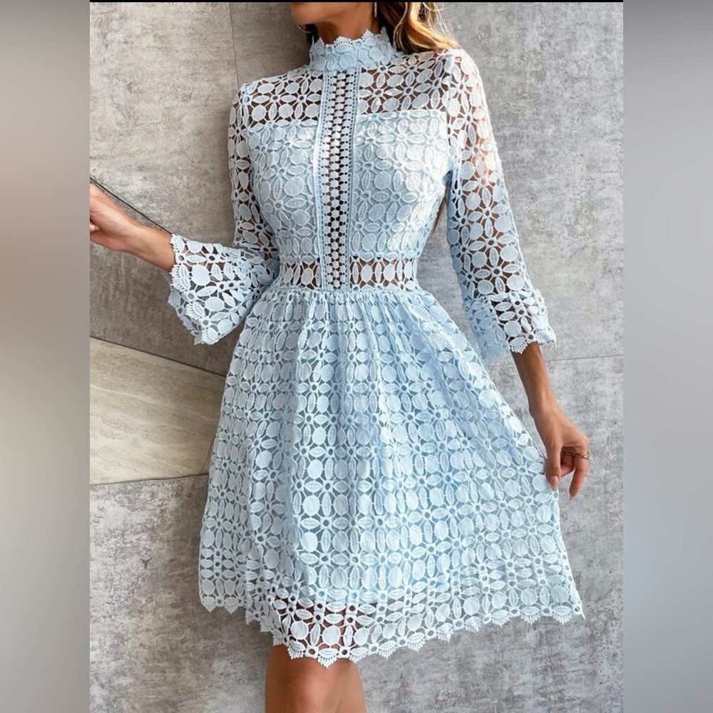New * SHEIN Eilly Bazar Mesh Lace Dress